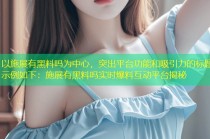 以施展有黑料吗为中心，突出平台功能和吸引力的标题示例如下：施展有黑料吗实时爆料互动平台揭秘