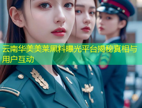 云南华美美莱黑料曝光平台揭秘真相与用户互动  第1张