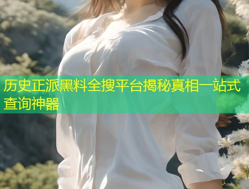 历史正派黑料全搜平台揭秘真相一站式查询神器  第1张