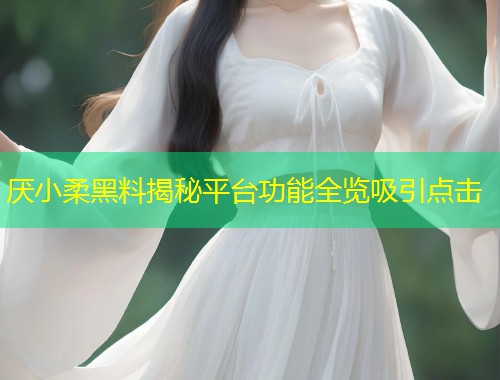 厌小柔黑料揭秘平台功能全览吸引点击  第1张